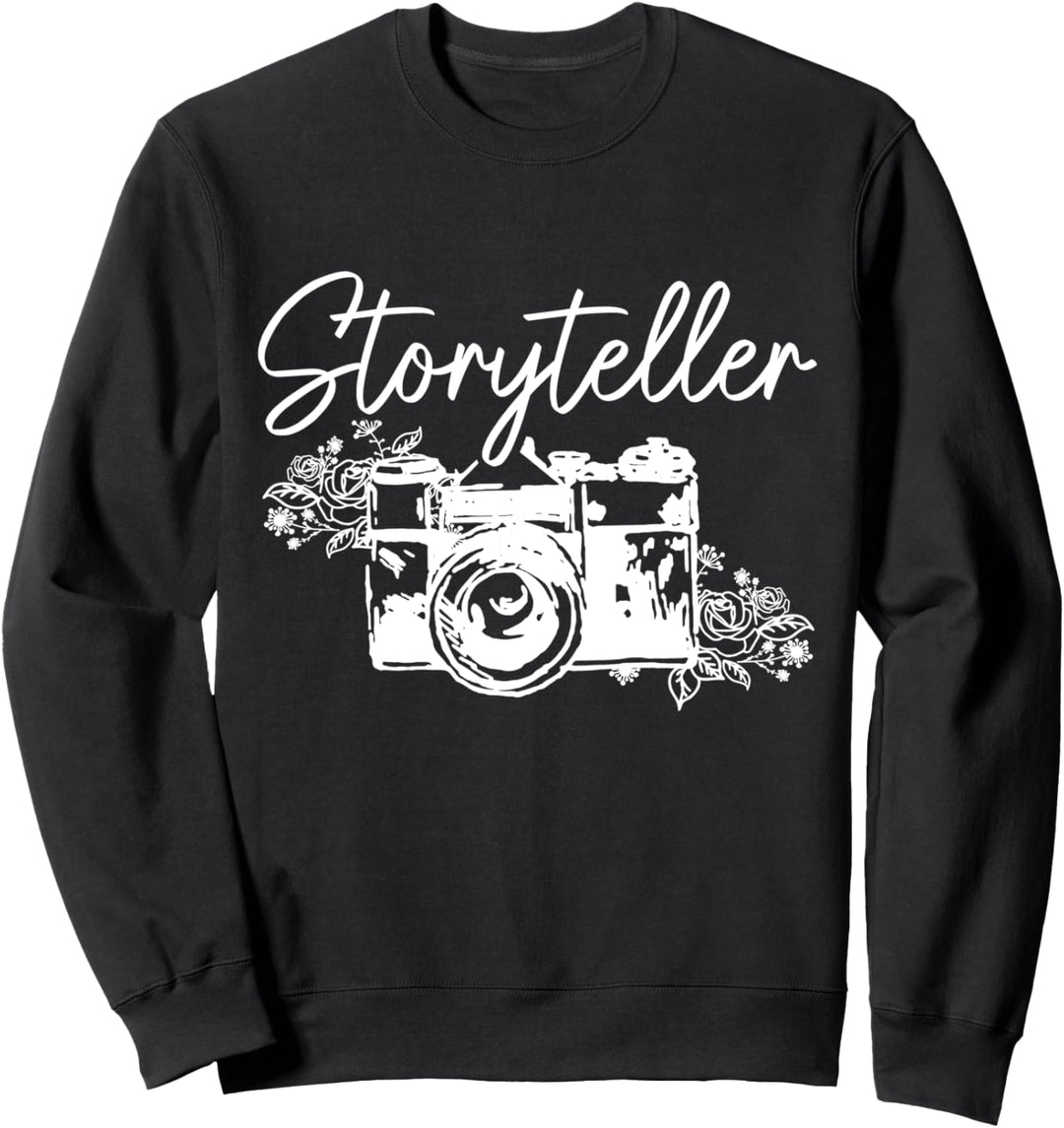 Fotograf Geschichtenerzähler Vintage Kamera Mädchen Fotografie Sweatshirt