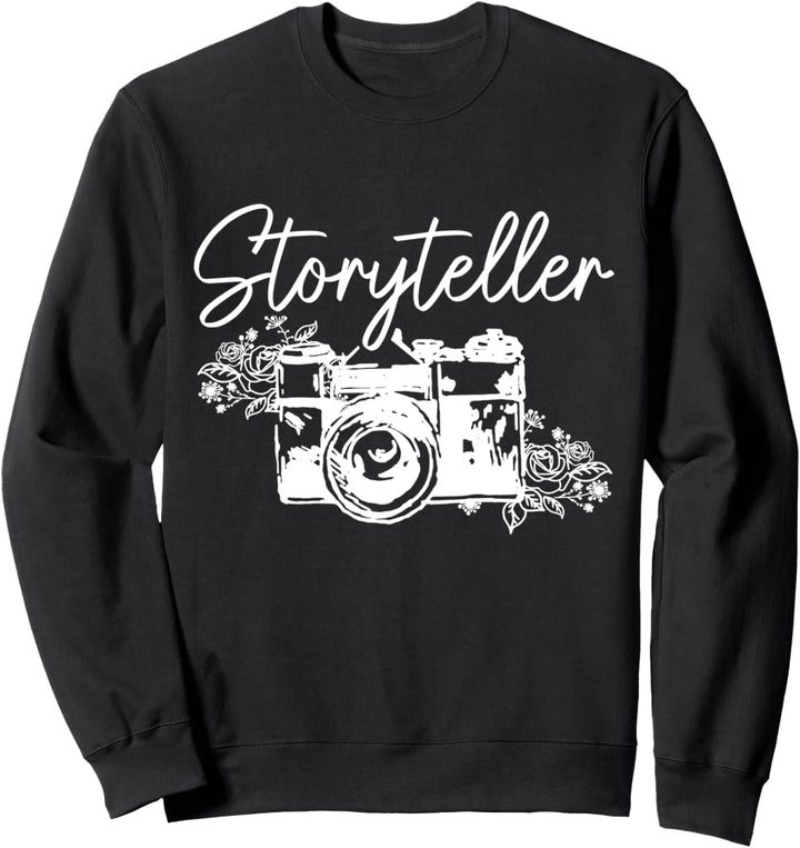 Fotograf Geschichtenerzähler Vintage Kamera Mädchen Fotografie Sweatshirt