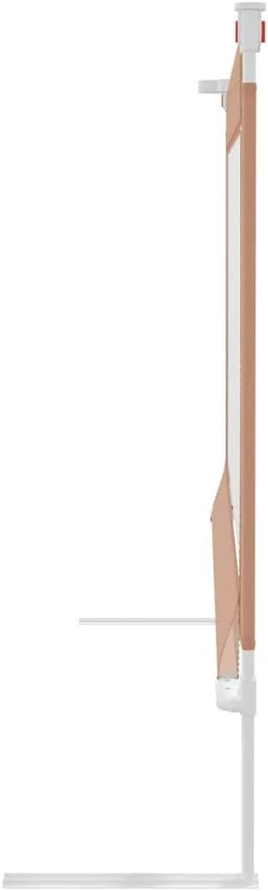 vidaXL Kleinkind-Bettschutzgitter Taupe 120x25 cm Stoff