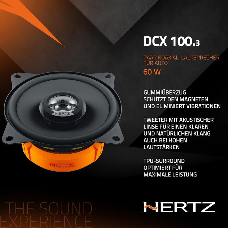Hertz DCX100.3 2-Wege-Lautsprechersystem (10 cm,