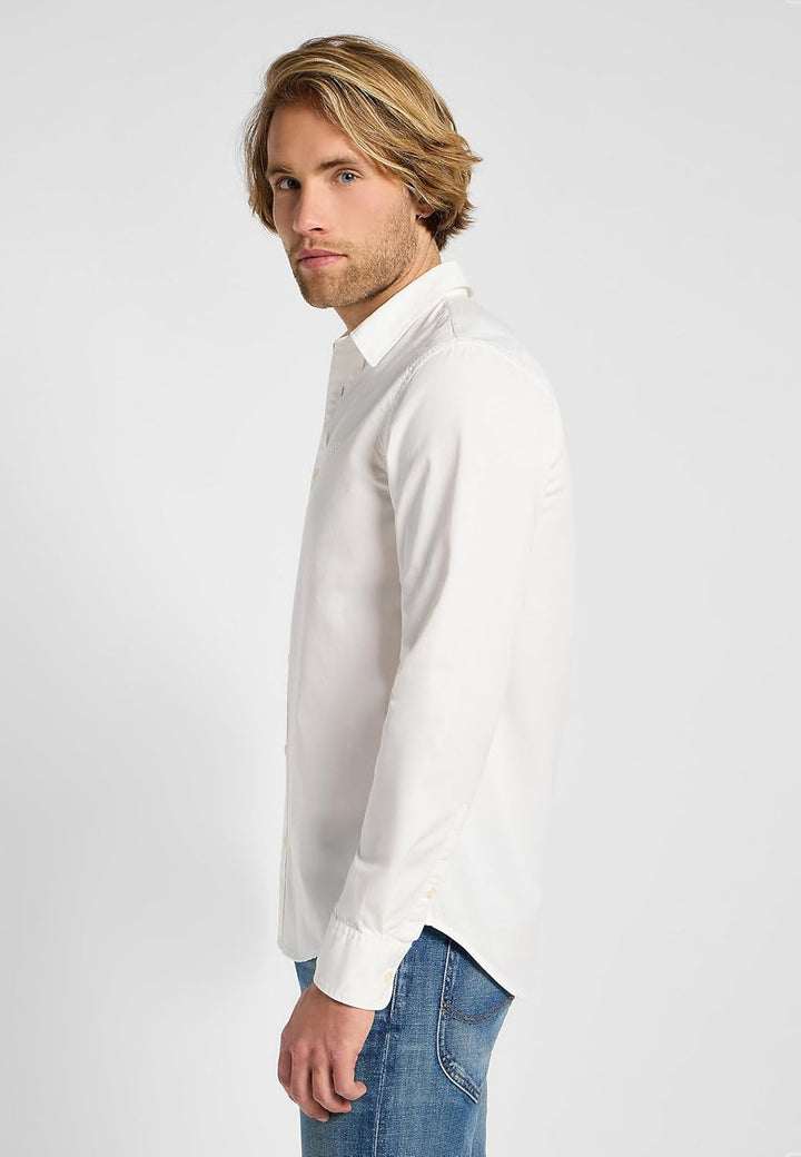 Lee Herren Patch Shirt S Bright_white, S Bright_white