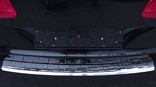 RECAMBO Ladekantenschutz Edelstahl kompatibel für VW TOURAN 2010-2015 1T3 - Hochglanz poliert, Chrom
