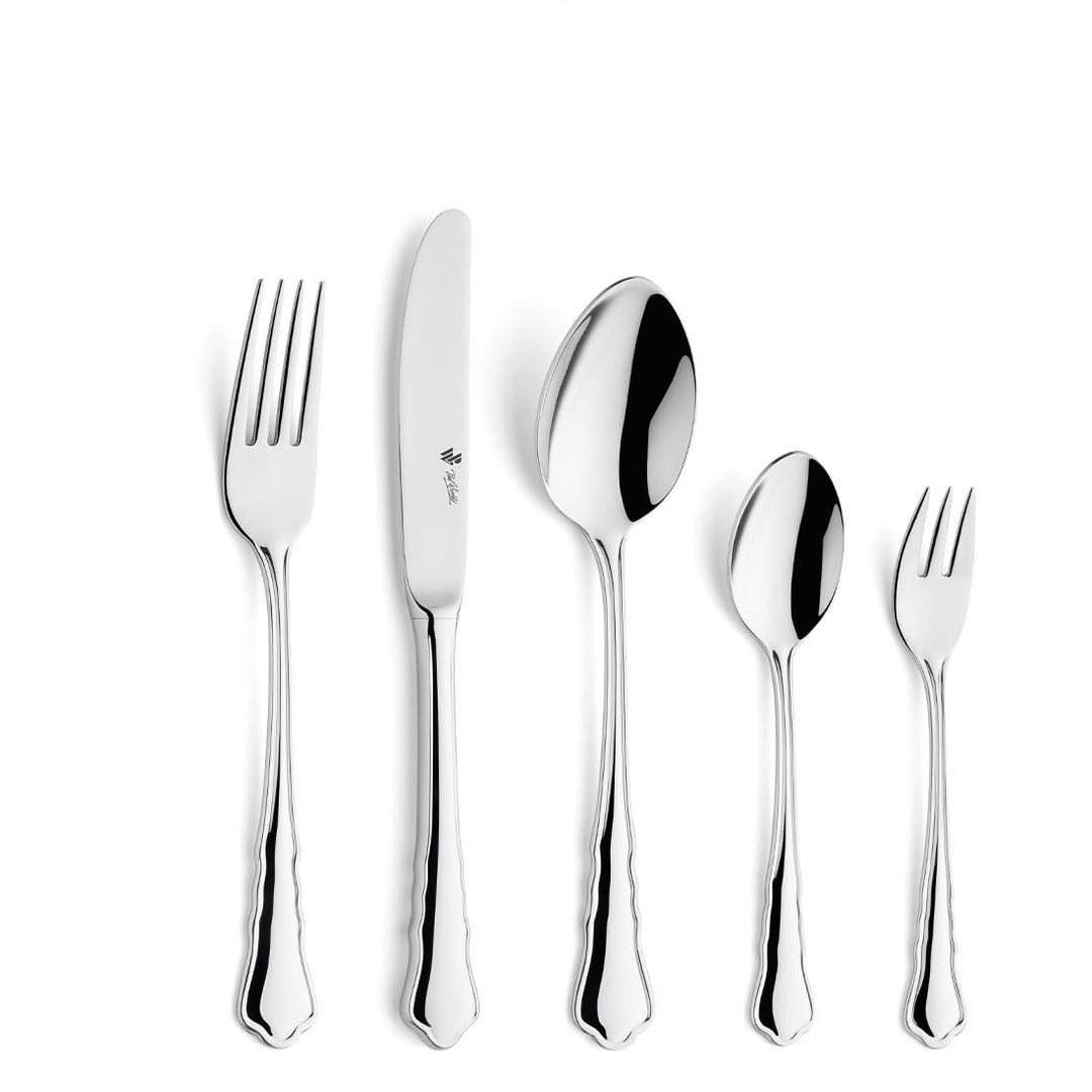 PW Paul Wirths CHIPPENDALE 7700 Besteck Set für 12 Personen, Edelstahl rostfrei, poliert &amp; spülmasch