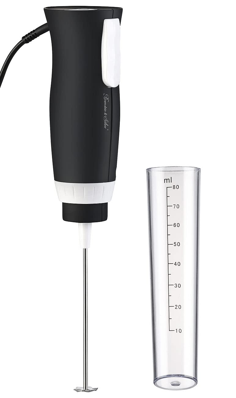 Rosenstein & Söhne Minimixer: Elektrischer Profi-Mini-Handmixer, Mixbecher-Aufsatz, 2 Stufen, 30 W (