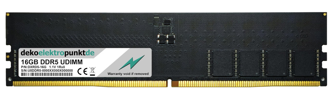 16GB RAM Speicher passend für ASUS ROG Strix Z690-E Gaming WiFi (90MB18J0-M0EAY0) DDR5 UDIMM PC5, 16