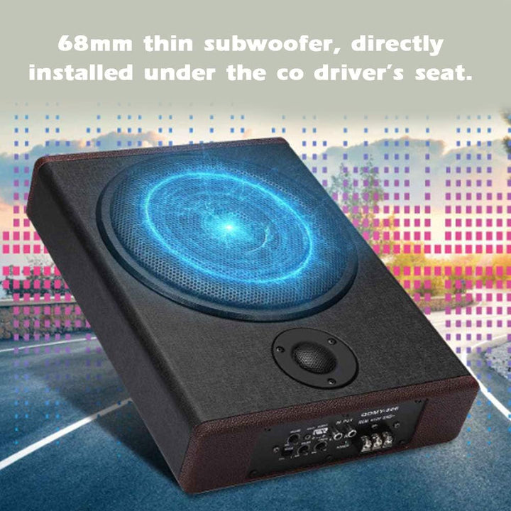 Shkalacar 8 Zoll Auto Stereo Ultradünner Subwoofer Hochleistungs-Verstärktes, Subwoofer System mit h