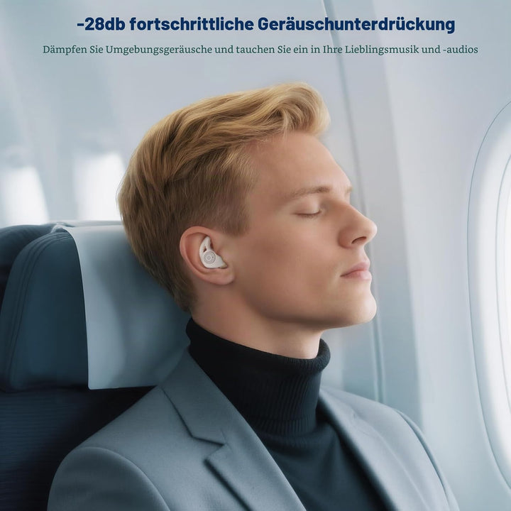 Novonell Snooze Pods Pro, Schlafkopfhörer, Anti Schnarch-Kopfhörer für Seitenschläfer, Novonell Slee