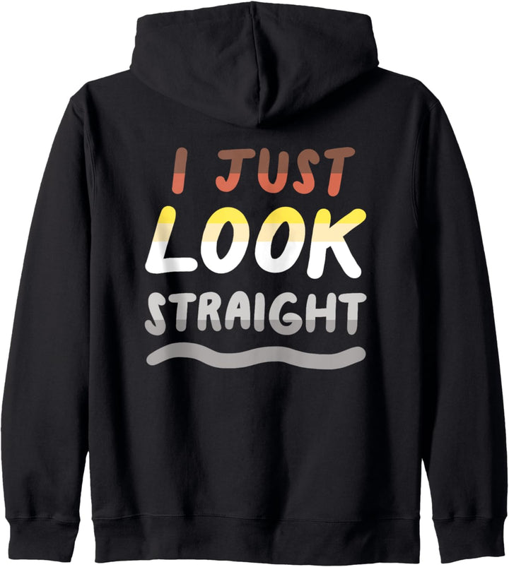 I Just Look Straight Gay LGBTQ Bear Pride Flag Kapuzenjacke