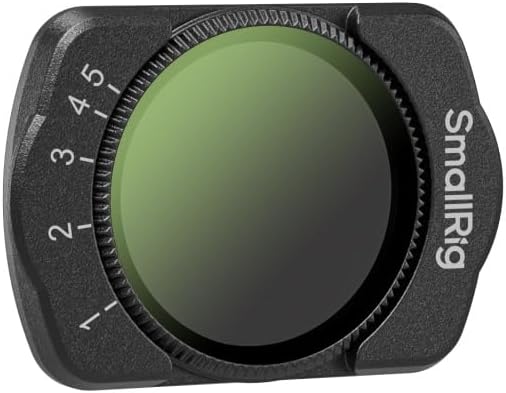 SMALLRIG Magnetischer, Verstellbarer ND2-ND32-Filter für DJI Osmo Pocket4 / Osmo Pocket 3, doppelsei