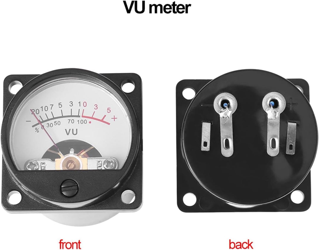 2 Stücke VU Meter Warme Rücklichtaufnahme + Audio Level Amp mit Treiberplatine