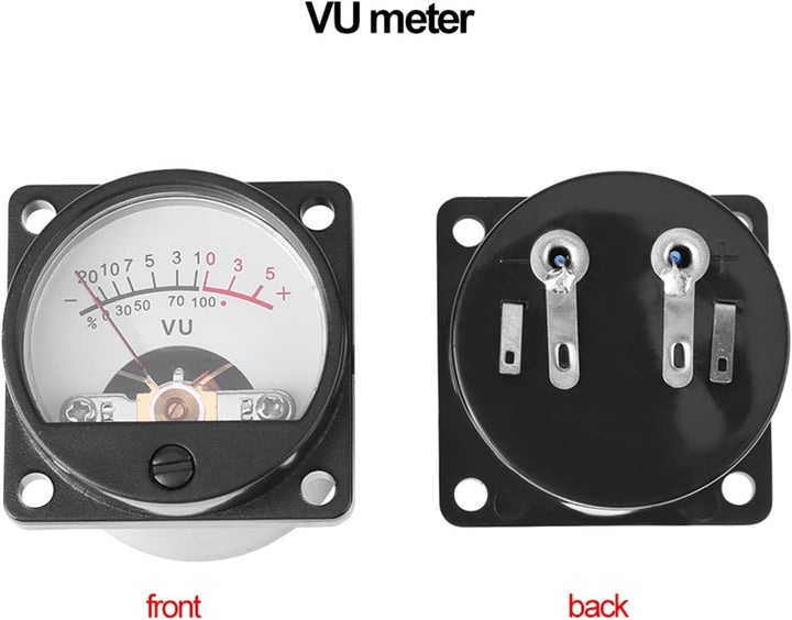 2 Stücke VU Meter Warme Rücklichtaufnahme + Audio Level Amp mit Treiberplatine