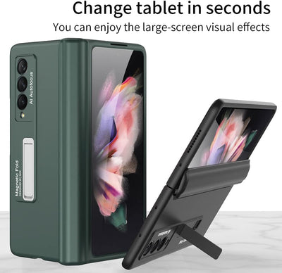 COQUE Galaxy Z Fold 3 5G Hülle, aufklappbare All-Inclusive-Hülle, klappbare Handyhülle für Samsung G