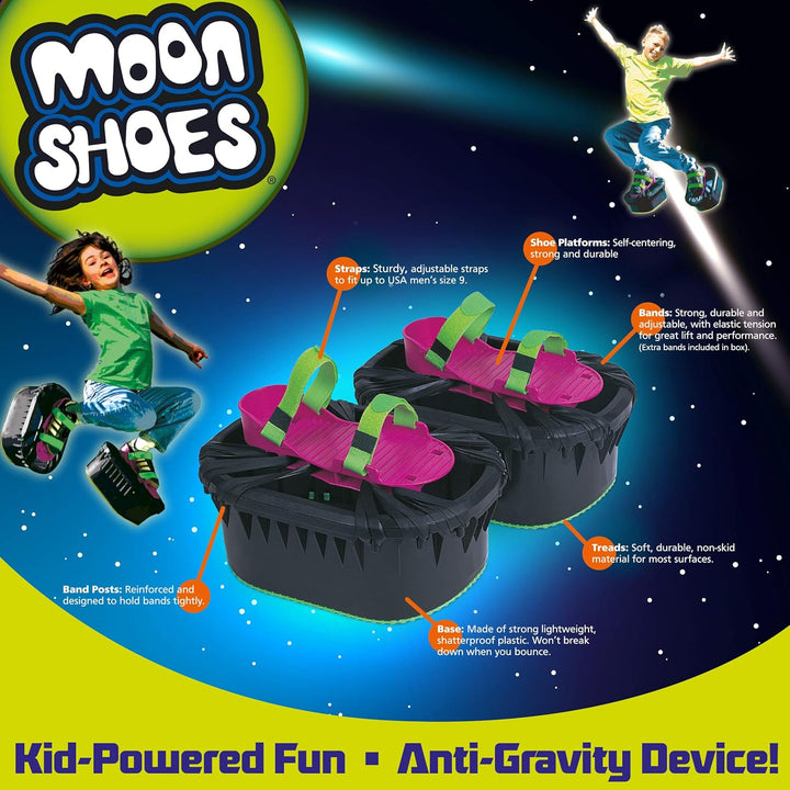 Stay Active MOON Shoes Strap on self Centering Foam Shoe, Non-Skid - mini Trampolines for feet: Indo
