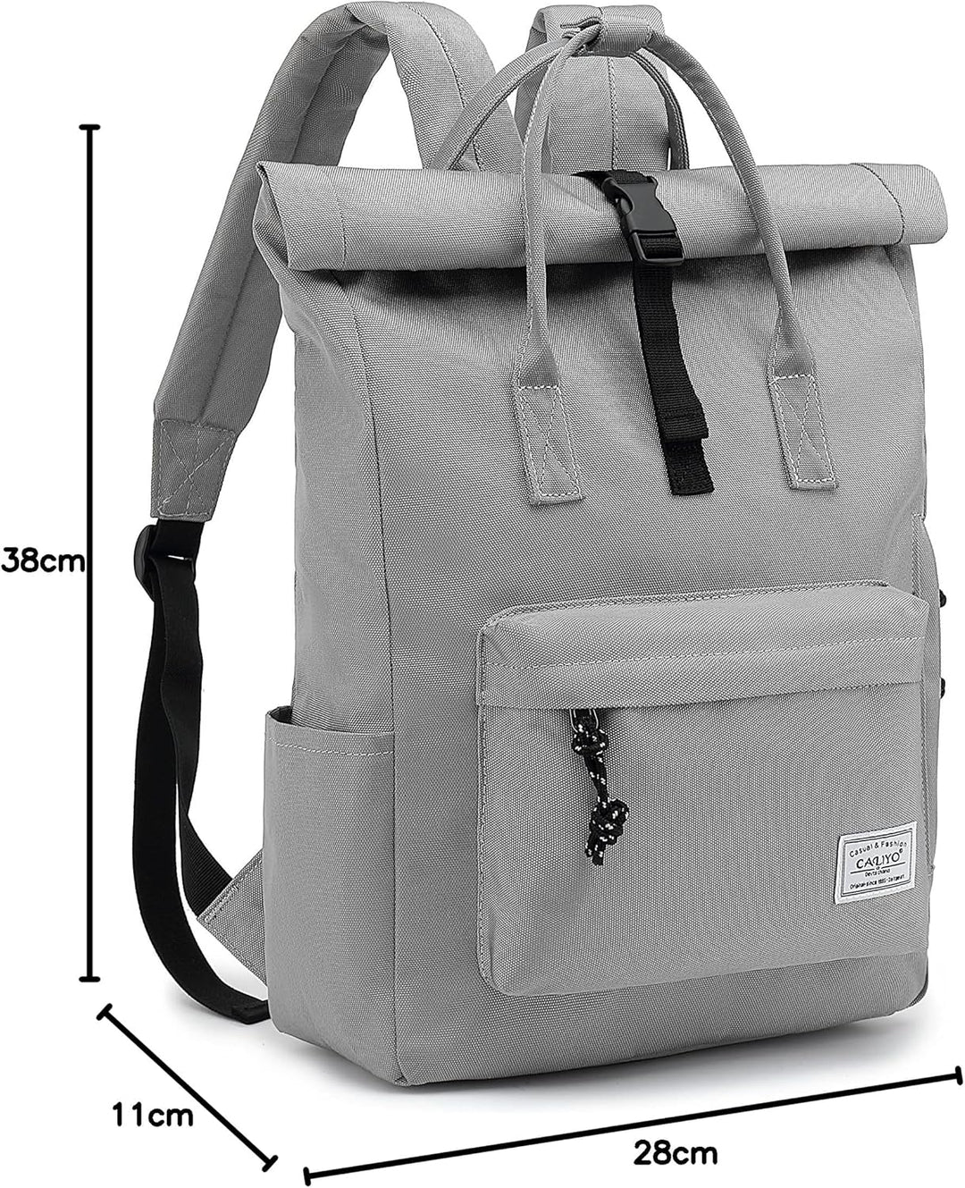 TANTOMI Laptop Rucksack, Rucksack Laptop Tasche 15,6 Zoll, Rucksack Damen und Herren weit öffenbar,