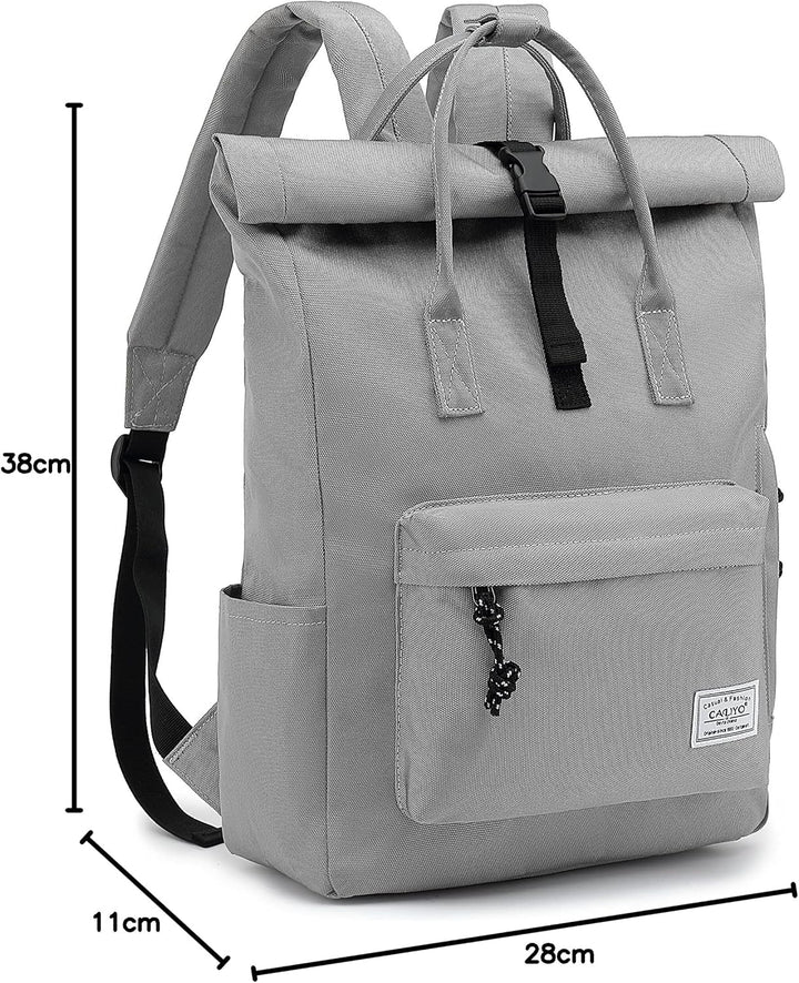 TANTOMI Laptop Rucksack, Rucksack Laptop Tasche 15,6 Zoll, Rucksack Damen und Herren weit öffenbar,