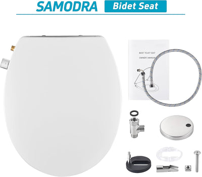 SAMODRA Bidet Toilettensitz - Dusch WC Aufsatz Bidet Japanische Toilette - WC Sitz mit Absenkautomat