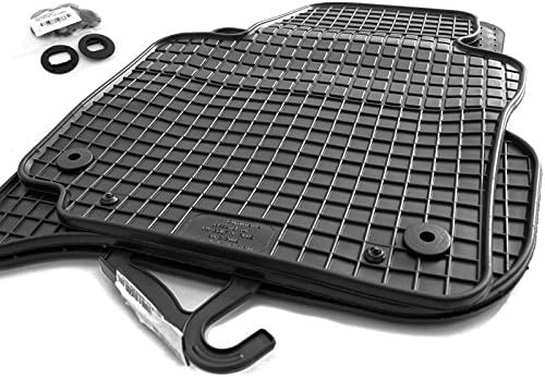 Gummimatten passend für Golf 5 6 Jetta Scirocco Automatten Gummi Fussmatten Passform 4-teilig schwar