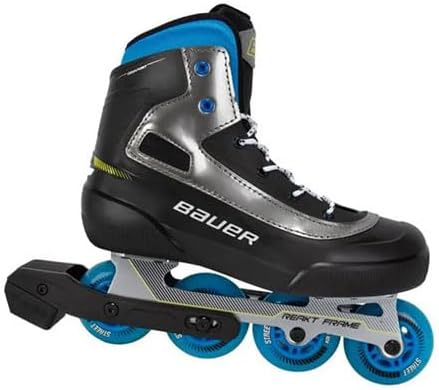 BAUER Rec Inline Skate Coaster Junior + Senior, Grösse:M11 (EU 45), Weite :R = Regular