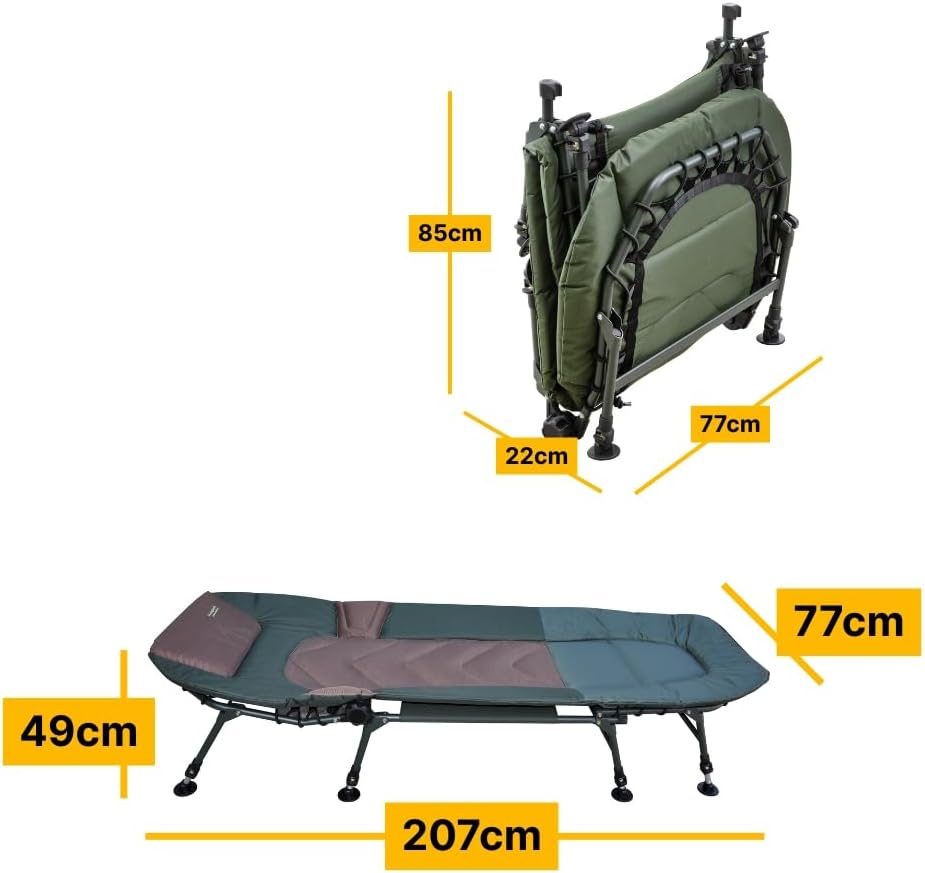 Anglerset Karpfenzelt + 2 Liegen Fort Knox 1-2 Mann Personen Dome Zelt 2 x 8-Bein Set Angelzelt Angl