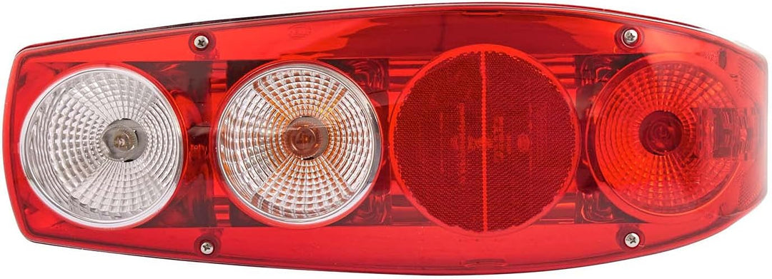 HELLA - Heckleuchte - Caraluna II - Glühlampe - 12V - Einbau/geschraubt - Lichtscheibenfarbe: rot -