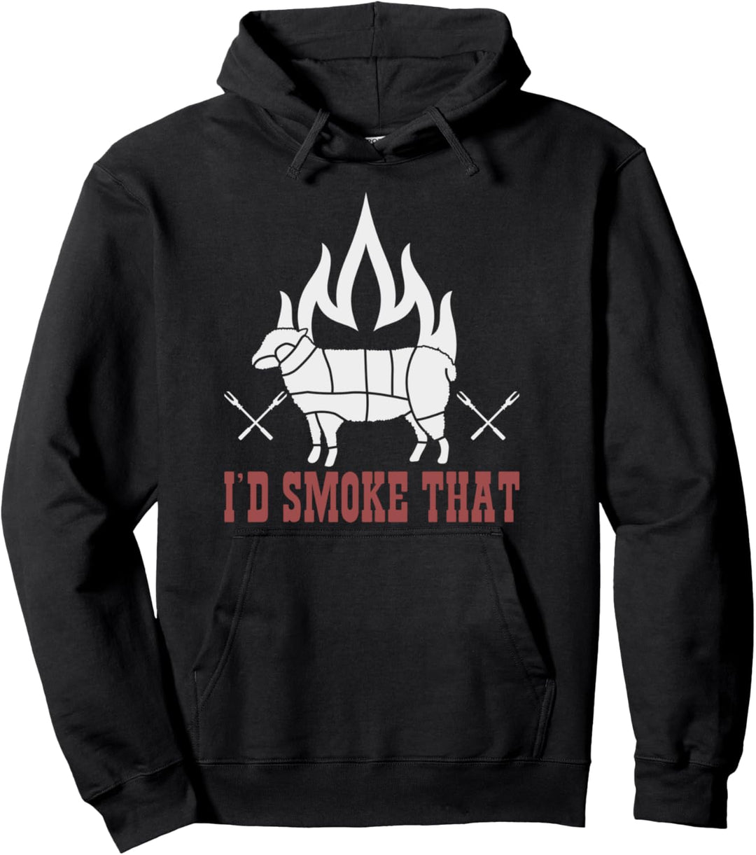 Ich würde das Grillen Lammfleisch Grillparty BBQ Grillen Pullover Hoodie