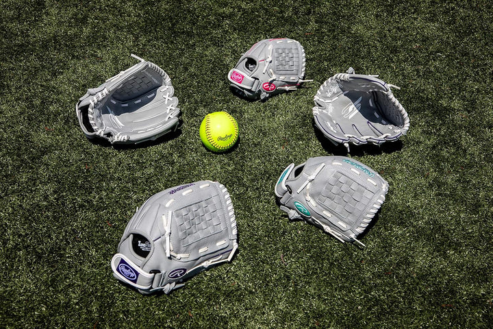 Rawlings Sure Catch Series Fastpitch Softball Glove, Basket Web, 11 inch, Right Hand Throw