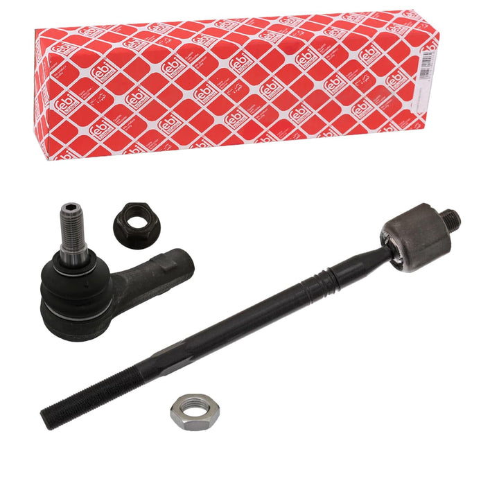 febi bilstein 37205 Spurstange mit Endstück, Mutter und Sicherungsmutter , 1 Stück Vorderachse links