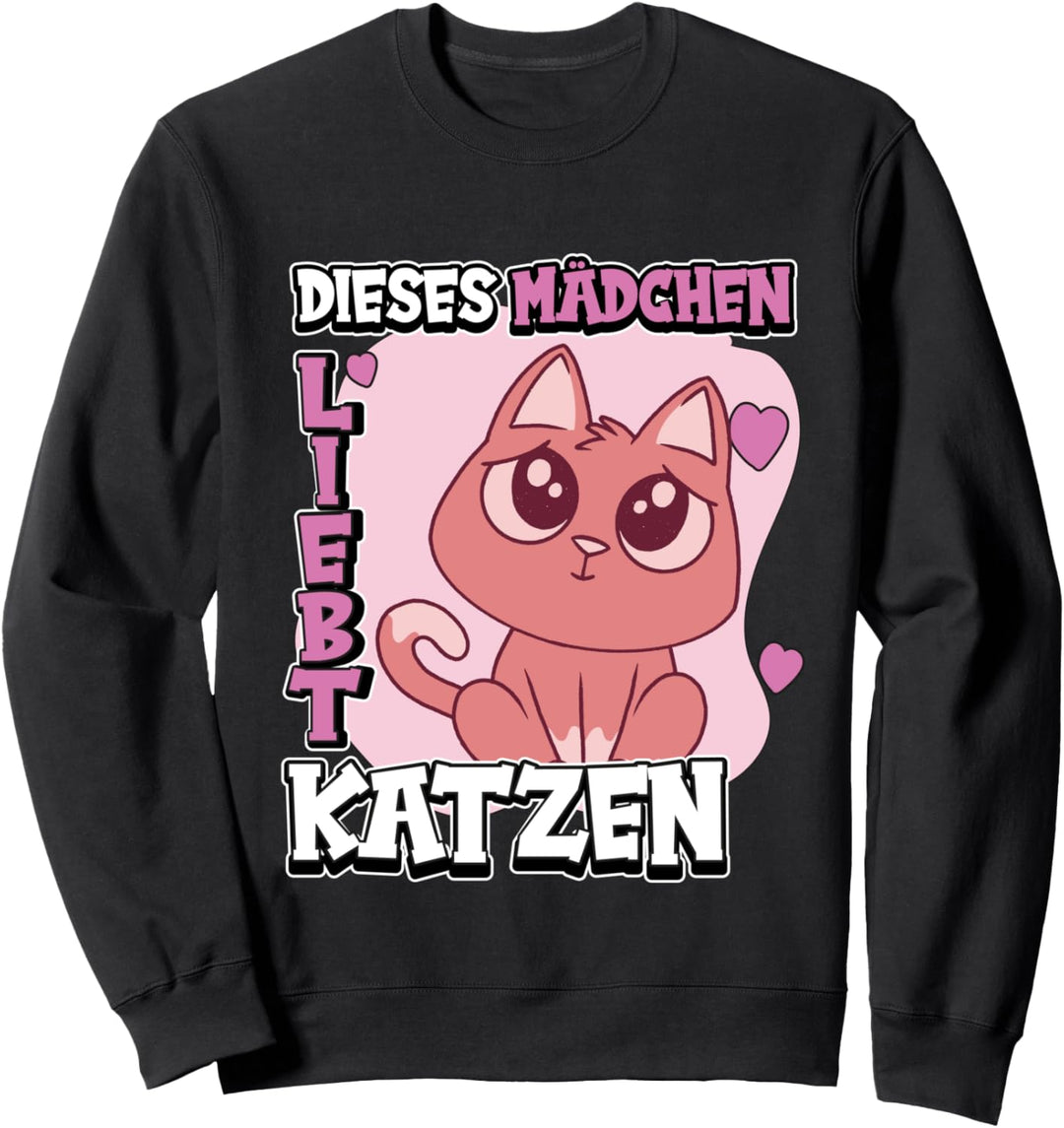 Kinder Katzen Sachen Dieses Mädchen liebt Katzen Sweatshirt