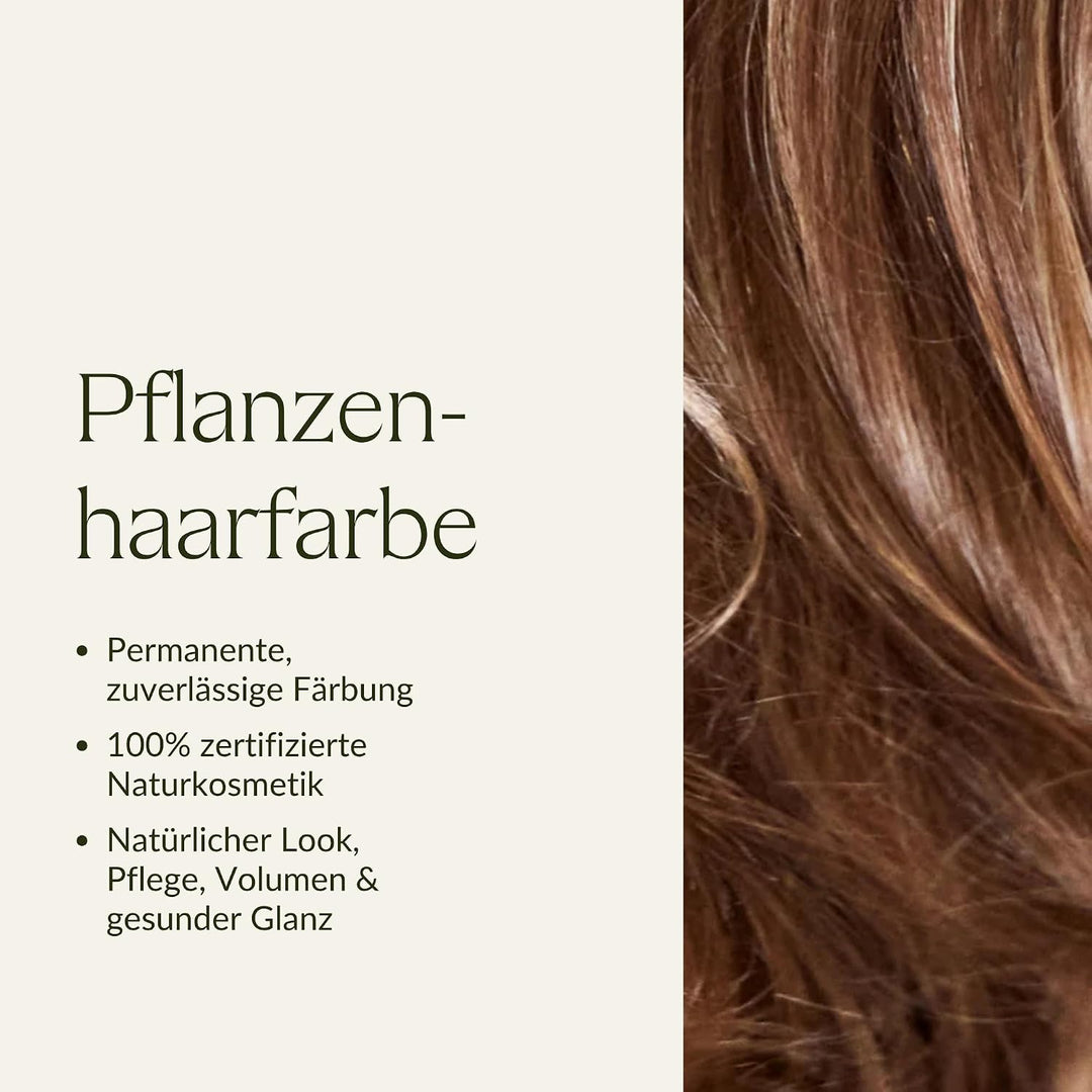 khadi DUNKELBLOND Pflanzenhaarfarbe - Haarfarbe für mattes, mittleres Aschblond bis zu sattem Dunkel