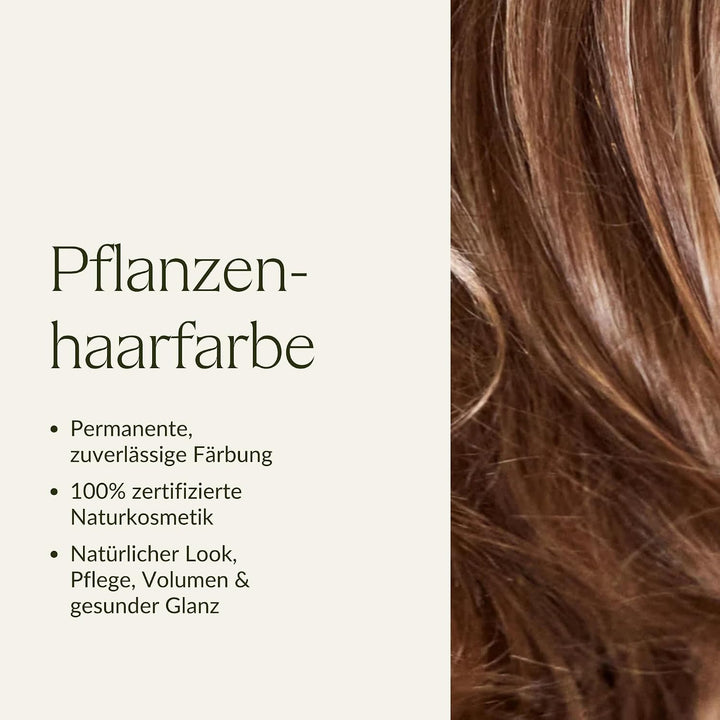 khadi DUNKELBLOND Pflanzenhaarfarbe - Haarfarbe für mattes, mittleres Aschblond bis zu sattem Dunkel