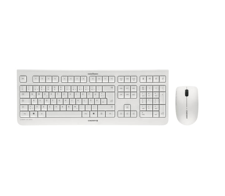 CHERRY DW 3000, Kabelloses Tastatur-Maus-Set, Deutsches Layout (QWERTZ), 2,4 GHz Funk, Flaches Desig