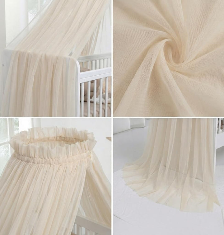 Baby Fancyroom Betthimmel für Babybett, Prinzessib Babywiege, Moskitonetz, Beistellbett Himmel, Baby