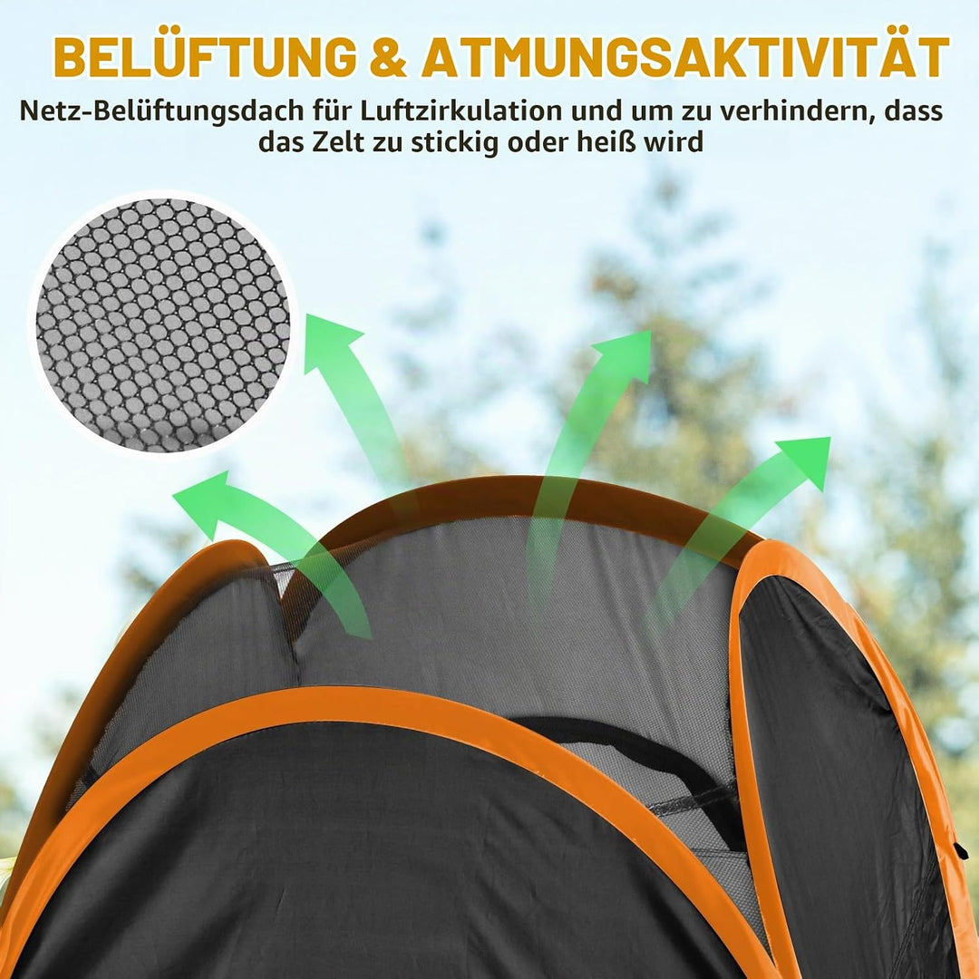 Chihee Wurfzelte Unterschlupf im Freien Pop-up Camping-Badezimmer-Zelt Umkleidezelt 1-Raum-Sofort-Ca
