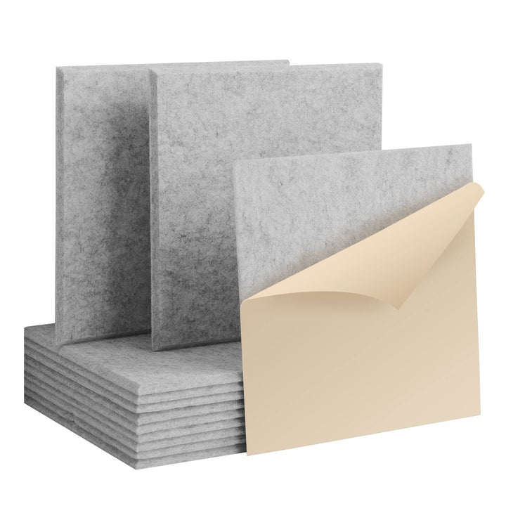Rdutuok 12 Stücke Selbstklebend Akustikplatten,30 x 30 x 1 cm Hochdichte Akustik Panel Schallschutzp