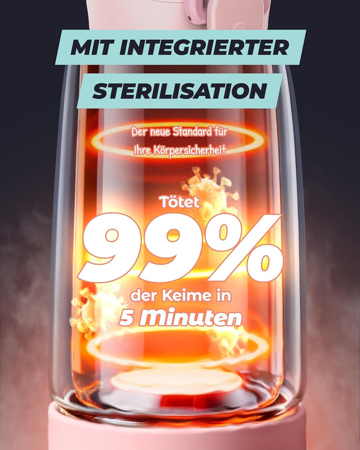 Tragbarer Flaschenwärmer Baby unterwegs mit Selbstreinigungsfunktion, 100W Schnellaufwärmung für Mut
