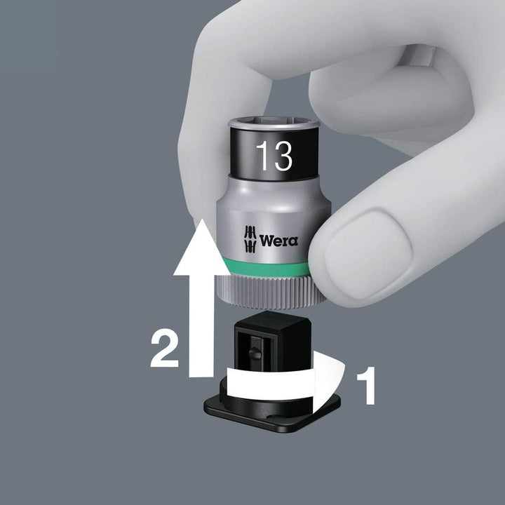Wera 05003882001 Belt A 3 TORX HF Zyklop Bitnuss-Satz Torx, mit Haltefunktion, 1/4"-Antrieb, 9-teili