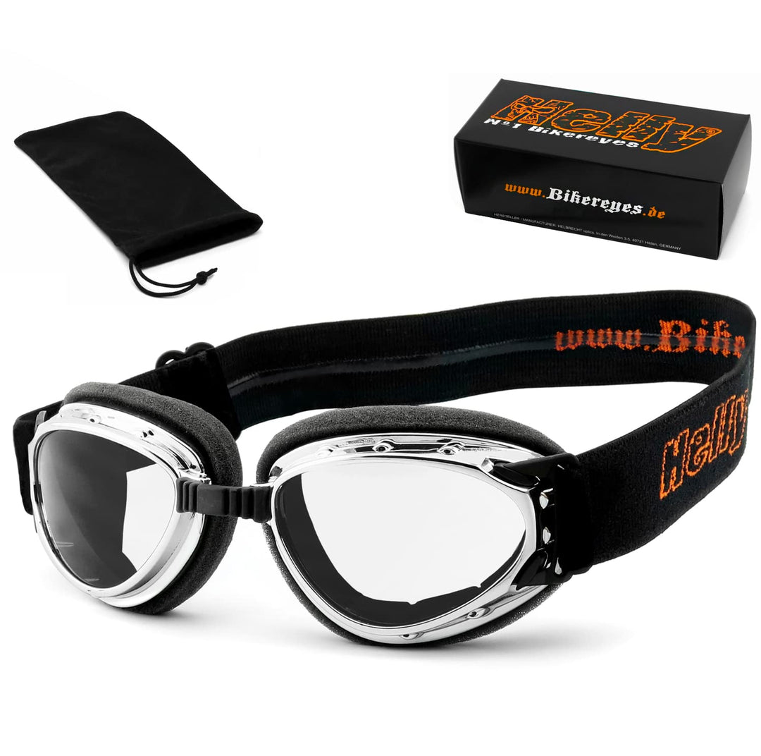 HELLY® - No.1 Bikereyes® | Motorradbrille, Bikerbrille | winddicht, gepolstert, beschlagfrei, HLT® S