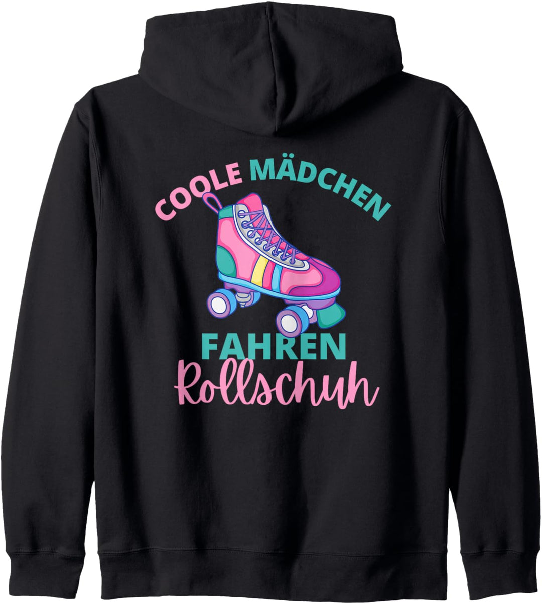 Coole Mädchen fahren Rollschuh Roller Girl Geschenk Kapuzenjacke