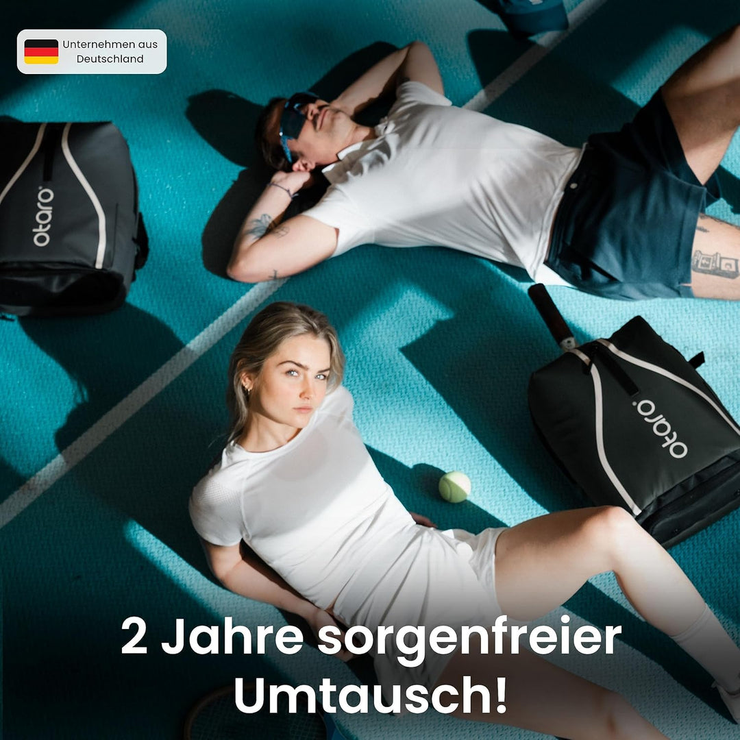 Otaro Tennisrucksack Kinder (19L) | Premium | Inkl. Separierten Schuhfach & Schlägerschutz | Deutsch