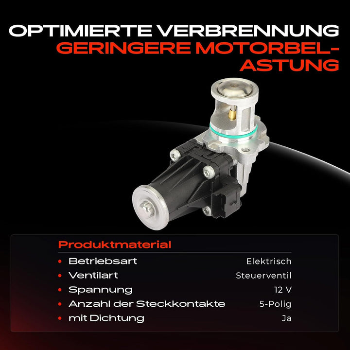 Frankberg AGR-Ventil Abgasrückführung 5-Polig für Berlingo C-Elysee C3 C4 C5 DS3 DS5 B-Max C-Max Eco
