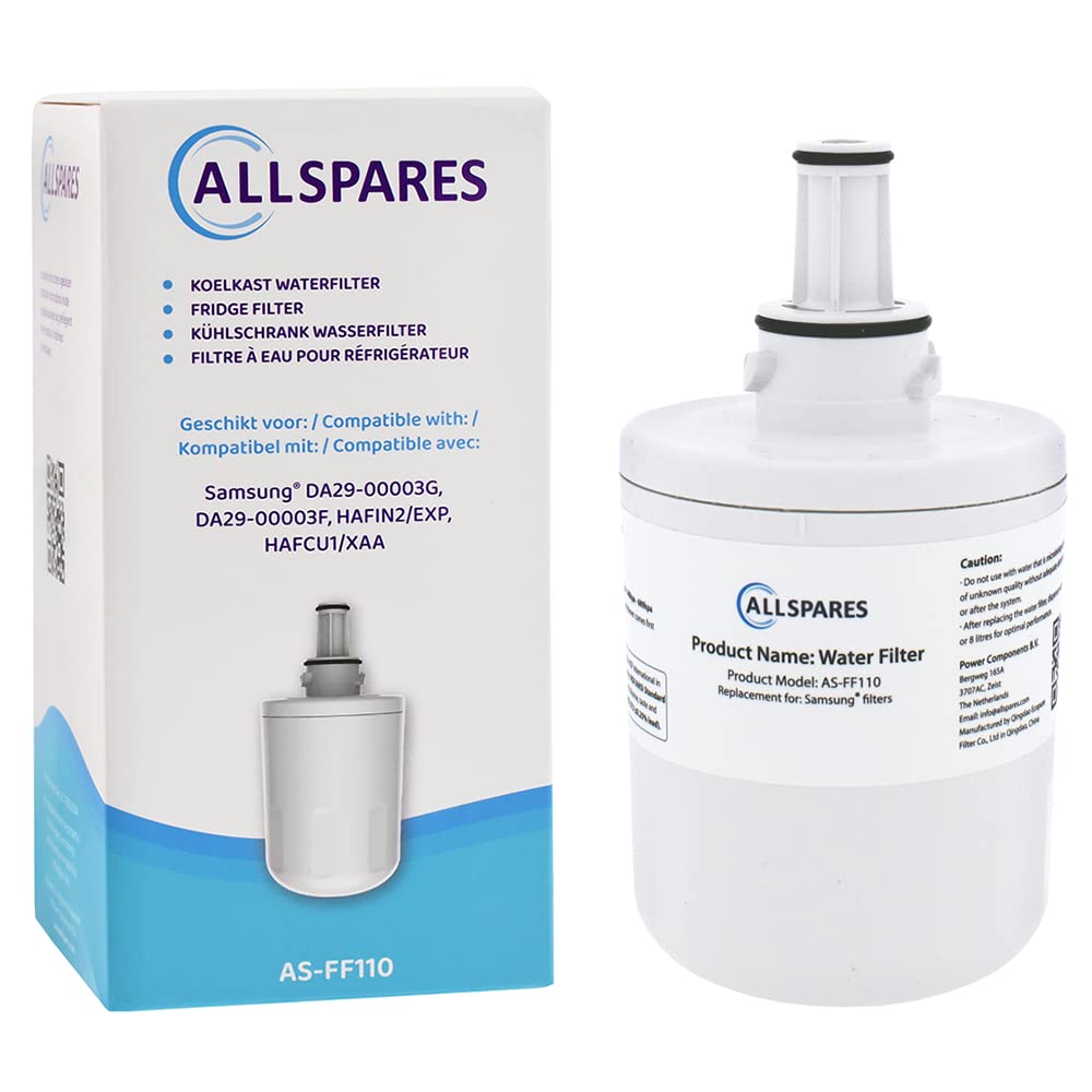 AllSpares Wasserfilter für Kühlschrank geeignet für Samsung Aqua Pure Plus DA29-00003G / HAFIN1 DA29