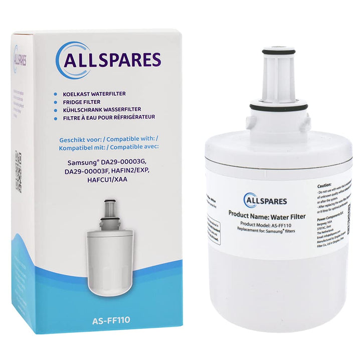 AllSpares Wasserfilter für Kühlschrank geeignet für Samsung Aqua Pure Plus DA29-00003G / HAFIN1 DA29