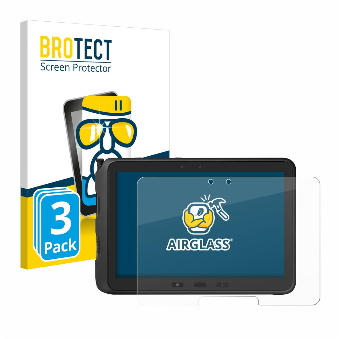 BROTECT Panzerglasfolie für Samsung Galaxy Tab Active Pro (3 Stück) Schutzglas Schutzfolie [Extrem K