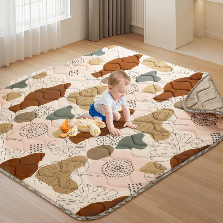 Baby Spielmatte 180x150cm Krabbelmatte, Dicke Weiche Polsterschaum Krabbeldecke für Babys und Kleink