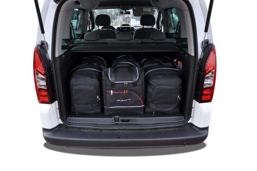 KJUST Dedizierte Reisetaschen 4 stk kompatibel mit PEUGEOT PARTNER B9 2008-2019