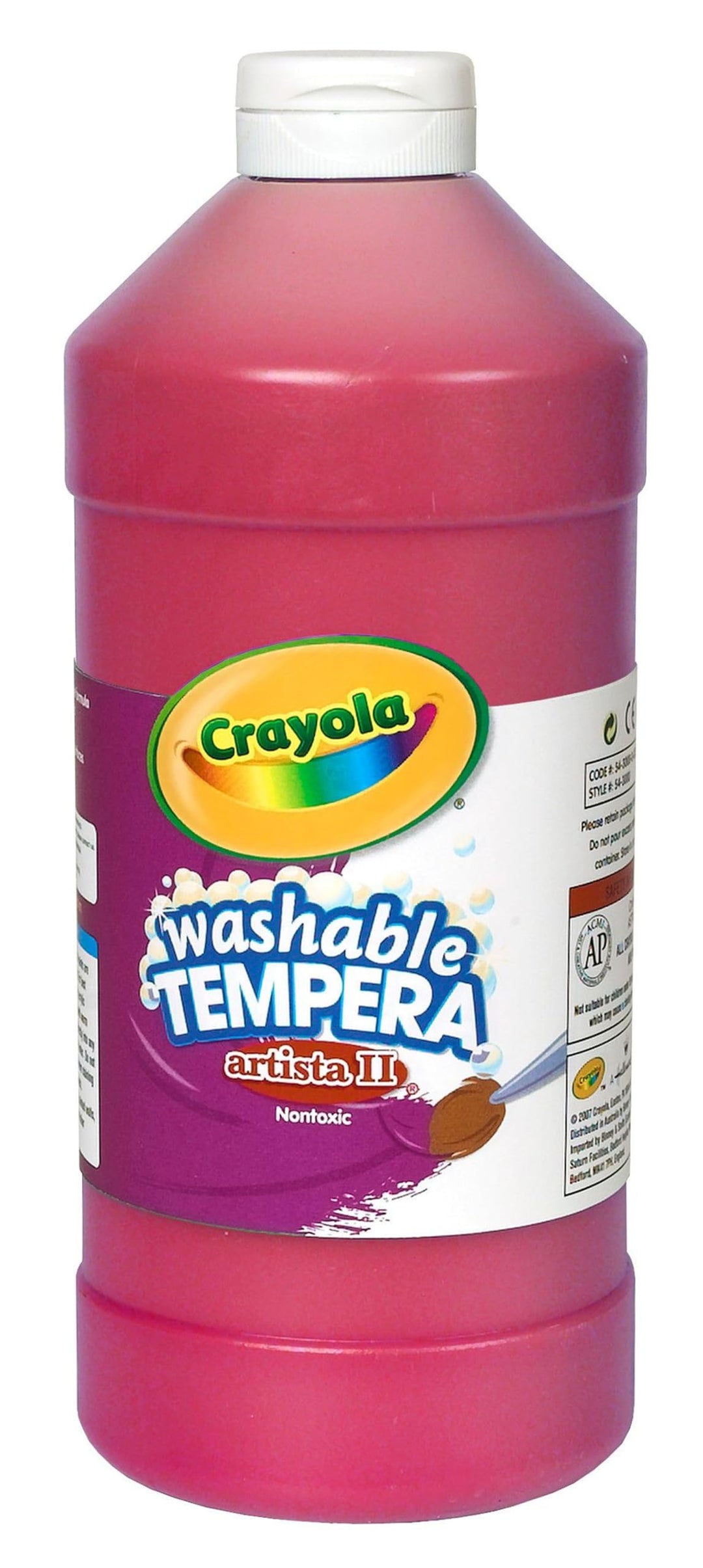 CRAYOLA Tempera-Farbe, waschbar, Rot, 900 ml