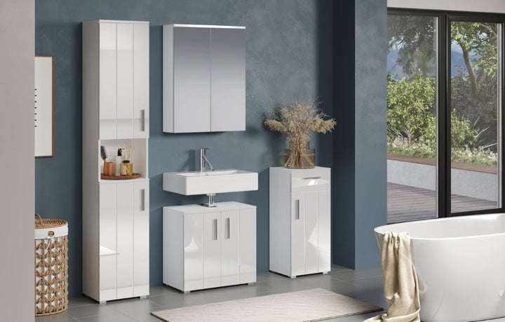 trendteam smart living - Waschbeckenunterschrank Unterschrank - Badezimmer - Wons - Aufbaumass (BxHx