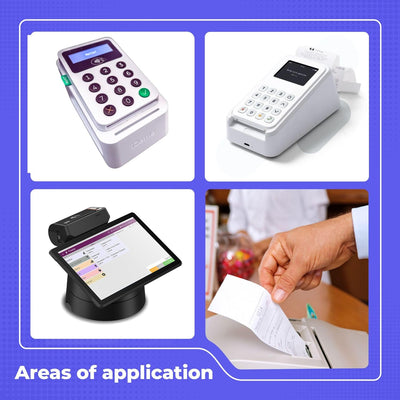 SWIPARO - Ec-Cash Thermorollen 57mm x 14m x 12mm - Kassenrollen -Thermopapier - Bonrollen für Bankom