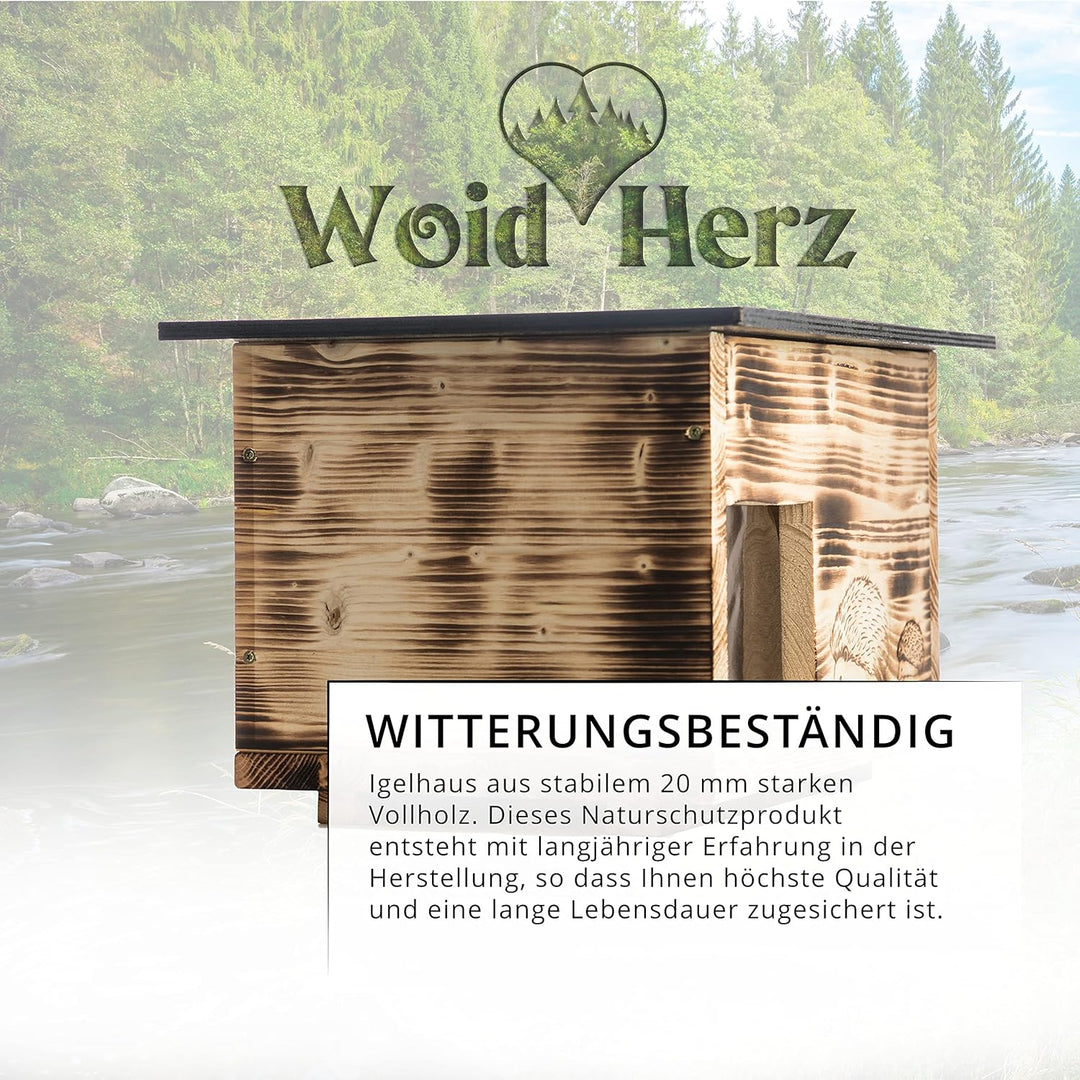 Igelhaus Neu Gebrannt (IG3) Igelhäuser Igelfutterhaus Igelhütte - Igelhaus mit Rattenklappe - mit Bo