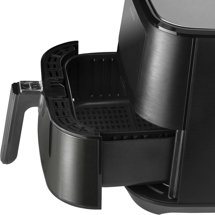KLAMER Heissluftfritteuse 5,5l XXL, ölfreie Friteuse, 1700W Airfryer mit LED-Touchscreen, digitalem